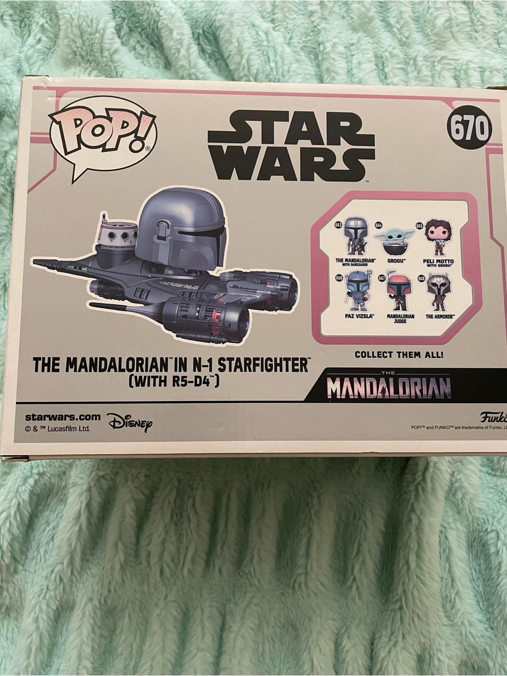 Funko Pop! Star Wars The Mandalorian in N-1 Starfighter (With R5-D4) - Gray - Picture 3 of 3